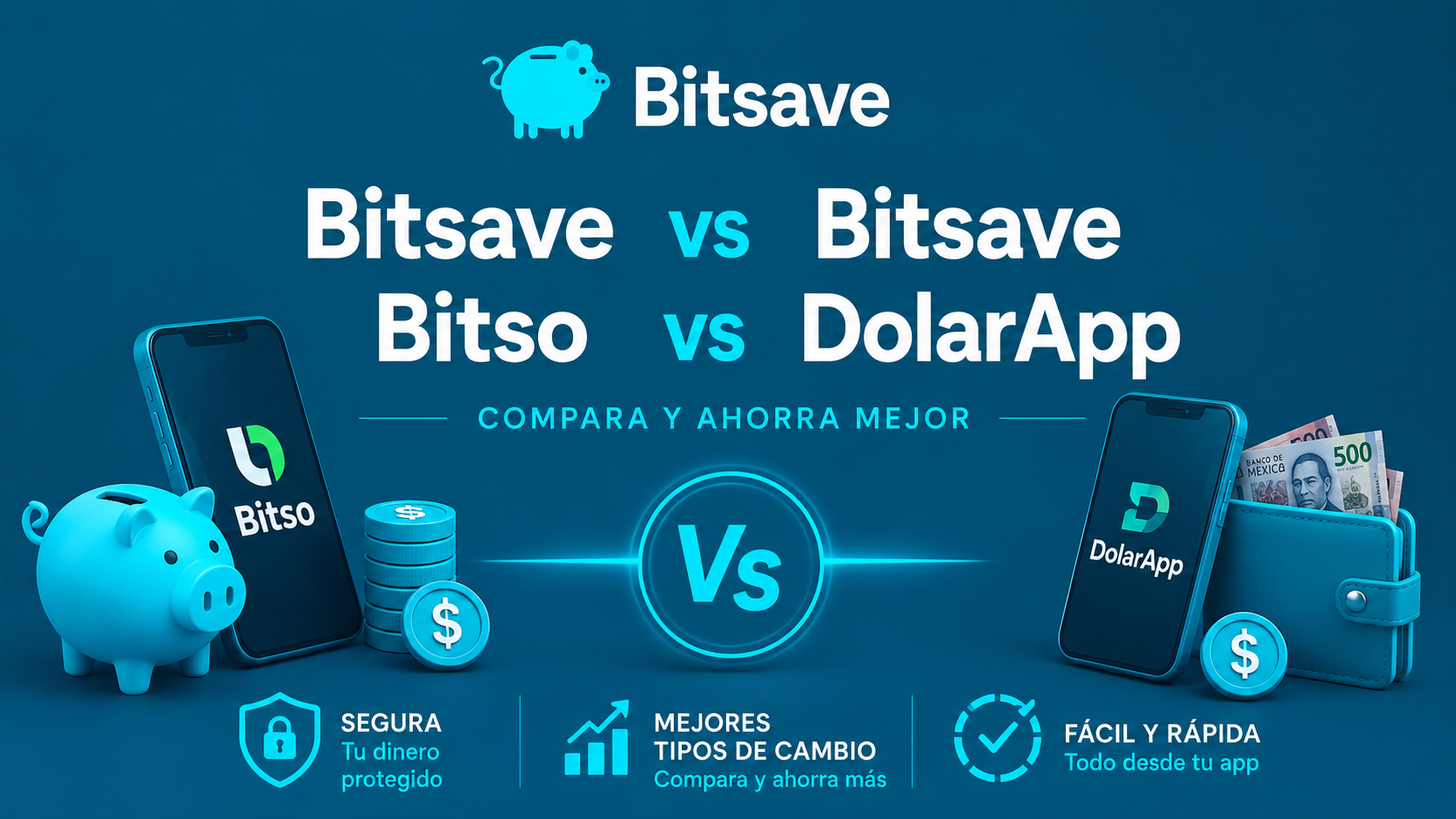 Bitsave vs Bitso vs DolarApp (ARQ): comparativa actualizada 2026