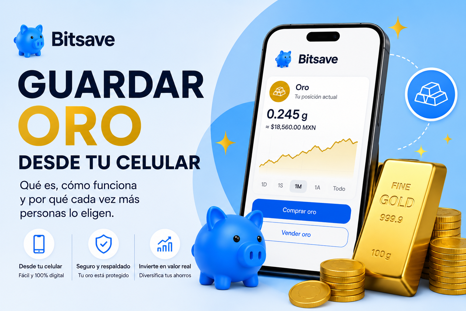 Guardar oro desde tu celular: qué es y cómo funciona