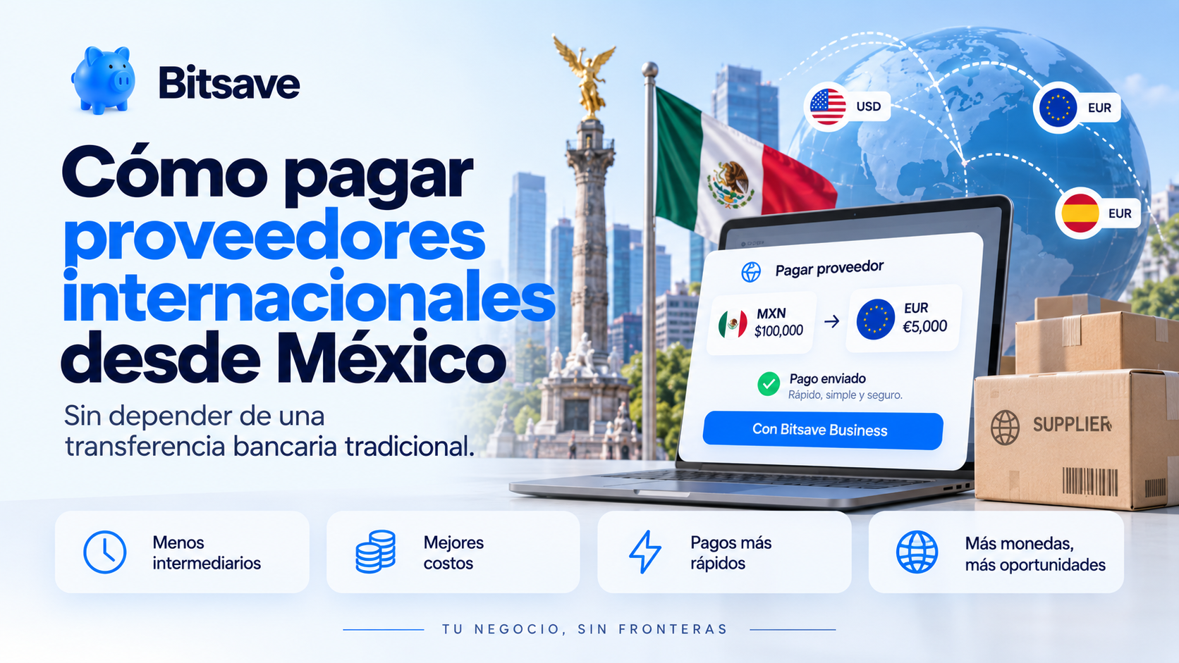 ¿Cómo pagar proveedores internacionales desde México sin depender de una transferencia bancaria tradicional?
